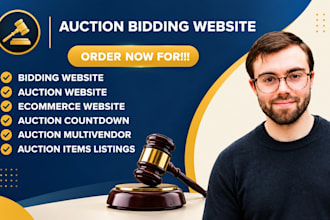 build an auction website, bidding and multivendor marketplace