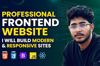 design responsive website and do expert frontend web development