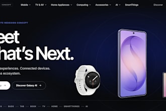 build a modern responsive react website or landing page