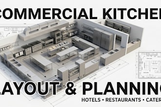 design commercial kitchen layouts for hotels, restaurants and catering permits