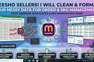clean and format meesho seller excel data