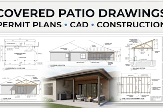 design covered patio and patio cover permit drawings