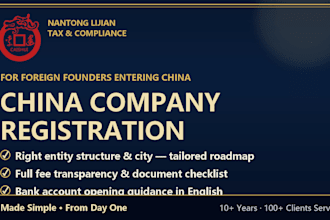 register your company in china with tax compliance setup
