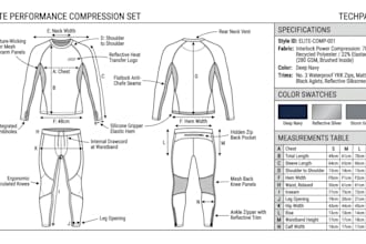 fashion techpack clothing techpack garment illustration technical flats