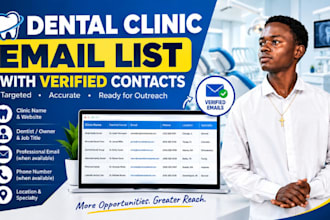 build verified dentist email list for dental clinics