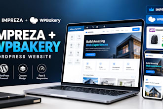 build impreza wordpress website with wpbakery and woocommerce