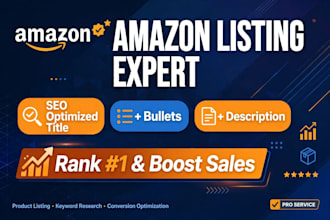 be your expert amazon VA for product hunting and listing optimization