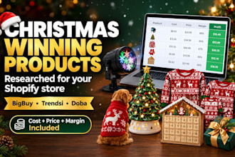 find christmas winning products from bigbuy, trendsi and doba for shopify store