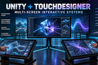build a custom unity multi screen launcher and touchscreen system