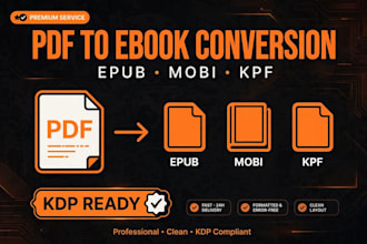 convert your PDF word to ebook