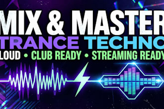 professionally mix and master your trance track like pegassi or marlon hoffstadt