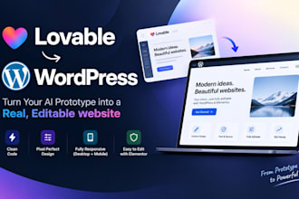 convert your lovable app to wordpress elementor