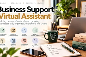 be your virtual assistant for business and admin support
