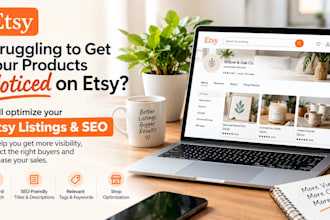 do professional etsy listing optimization and etsy SEO, etsy listing promotion