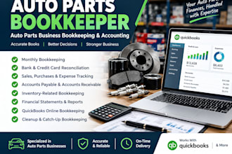 do auto parts bookkeeping and accounting in quickbooks