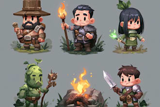 pixel art animation pixel art character sprite sheet for 2d