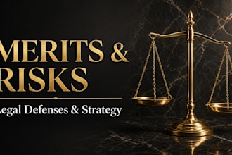 assess your case merits, legal risks, defenses, and core legal issues