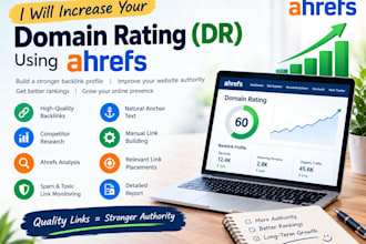 increase domain rating dr 60 ahref