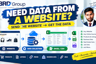 scrape any website and deliver the data