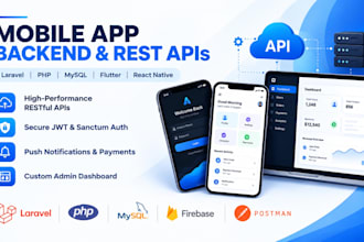 develop secure rest apis and mobile app backend in laravel