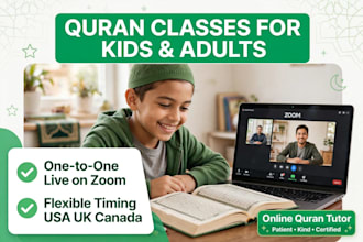 teach holy quran with tajweed