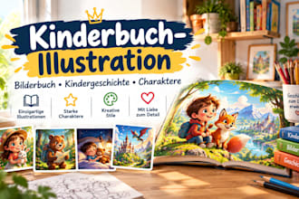 kinderbuchillustration bilderbuch geschichtenbuch gestalten und kinderbuch cover