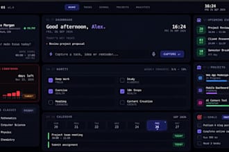 build a custom react dashboard or web app