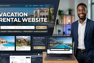 build a vacation rental website short term rentals property management website
