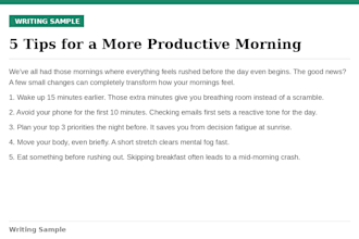 write and ghostwrite blog posts and articles