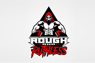 design hardcore mixed martial arts logo