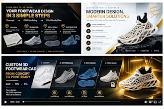 design 3d printed footwear cad models for tpu production