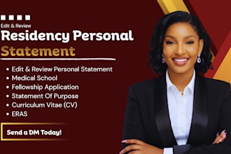 edit eras residency personal statement for img and US residency