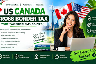 do US canada cross border tax, tax return, cra filing, t1 t2, non resident tax