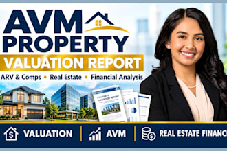 avm property valuation report rics valuation and arv comps real estate analysis