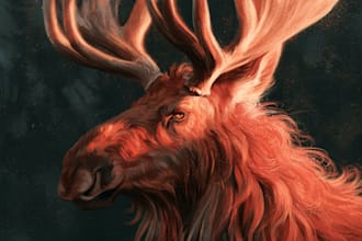 draw custom realistic animal illustration