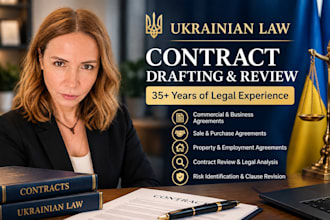 draft and review contracts under ukrainian law