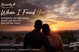 write a heartfelt personalized poem for any occasion