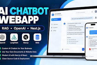 build an ai chatbot webapp with openai rag and nextjs
