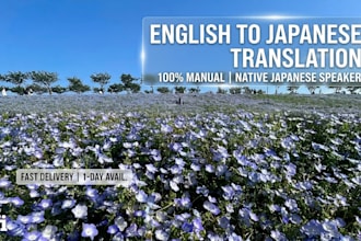 translate english to japanese manually as a native speaker