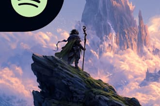 create cinematic fantasy spotify album artwork