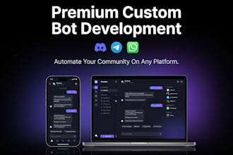 code a custom discord or telegram or whatsapp bot
