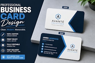 design a professional business card and stationery