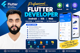 do flutter mobile app and flutter web development