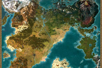 design a vector map, fantasy or real location