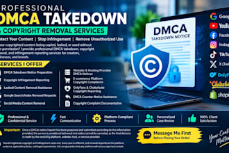 report, remove delete leaked and copyright infringing content with dmca takedown
