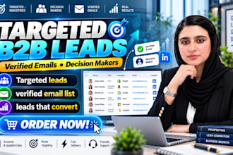 build targeted b2b prospect lists with verified emails for lead generation