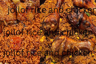 cook delicious jollof rice and chicken