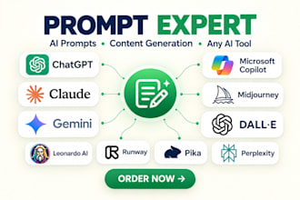create expert prompts for ai tools and content generation