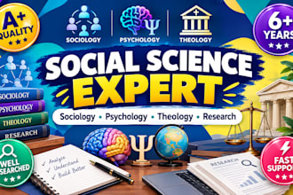 help with sociology psychology theology and social science research