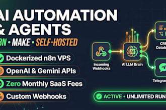 setup n8n ai automation and workflows on docker vps